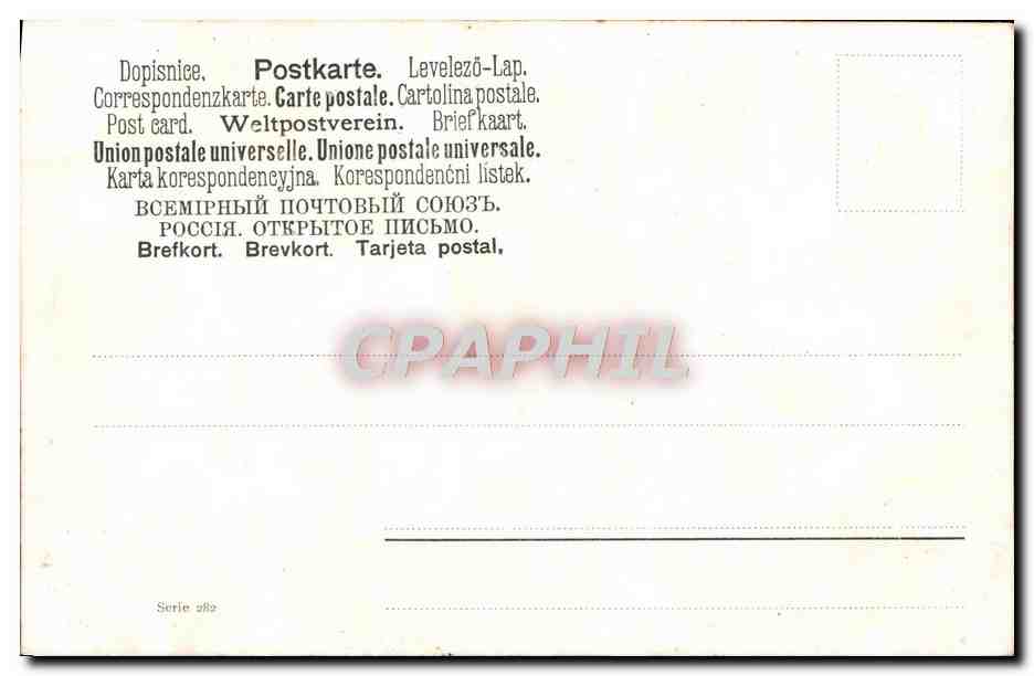 CPA Fantaisie Maison au bord de l'eau — Verso