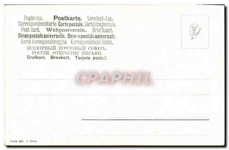 CPA Fantaisie  — Verso