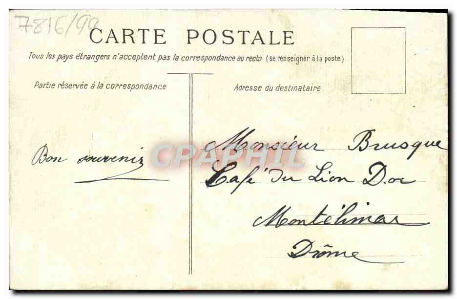 CPA Fantaisie Paysan et boeufs — Verso