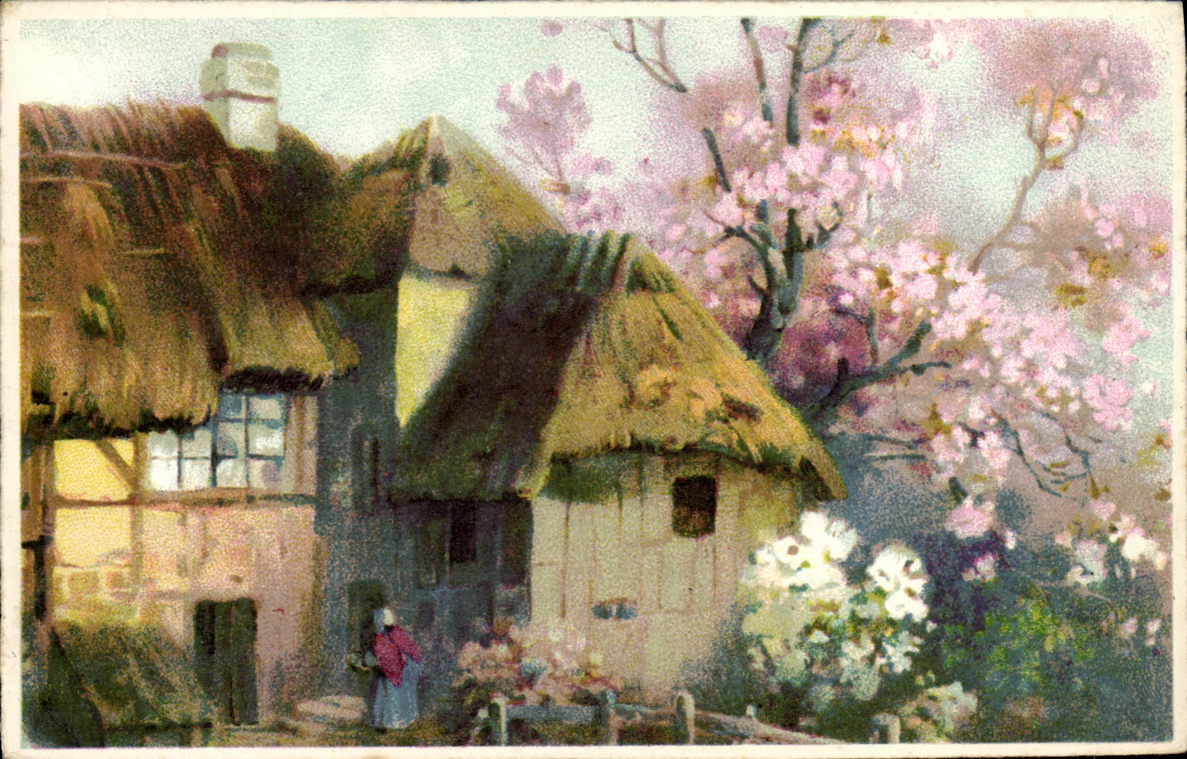 CPA Fantaisie Maison