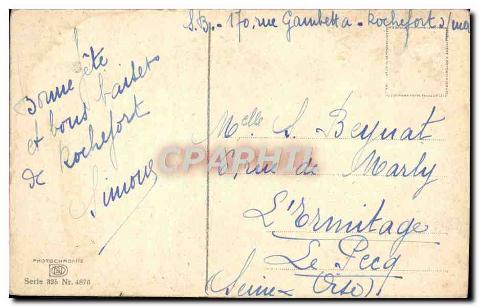 CPA Fantaisie Village  — Verso
