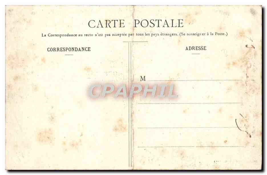 CPA Nancy Grilles en Fer Forge  — Rückseite