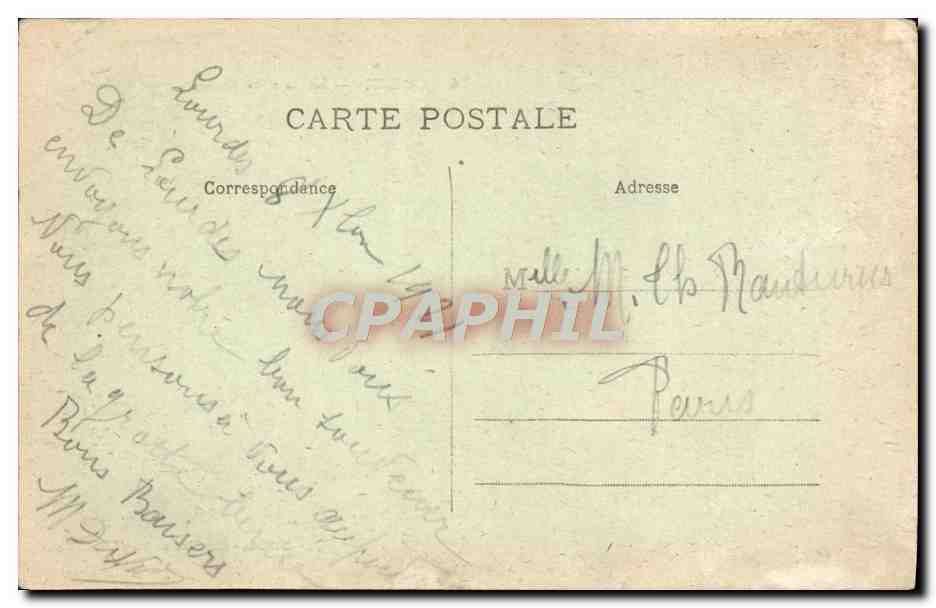 CPA Lourdes Le Galvaire Breton — Verso