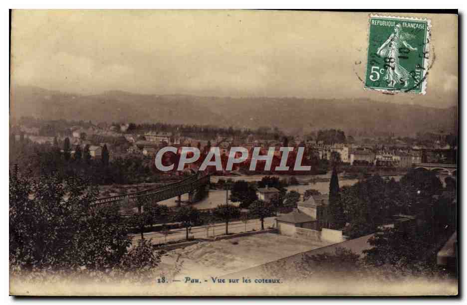 CPA Pau Vue Sur les Coteaux