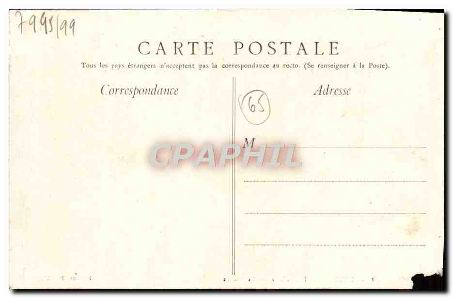 CPA Lourdes Funiculaire Le Viaduc — Verso