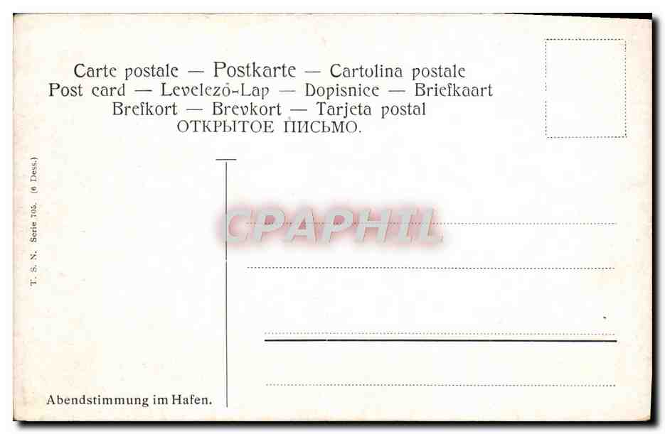 CPA Bateaux  — Verso