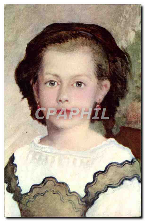 CPM Renoir Portrait de Mademoiselle Lacaux Cleveland Museum of ARt 