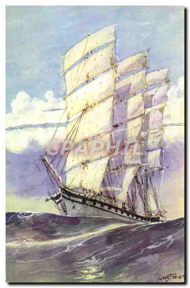 CPM Bateau Voilier 19eme A Sebille