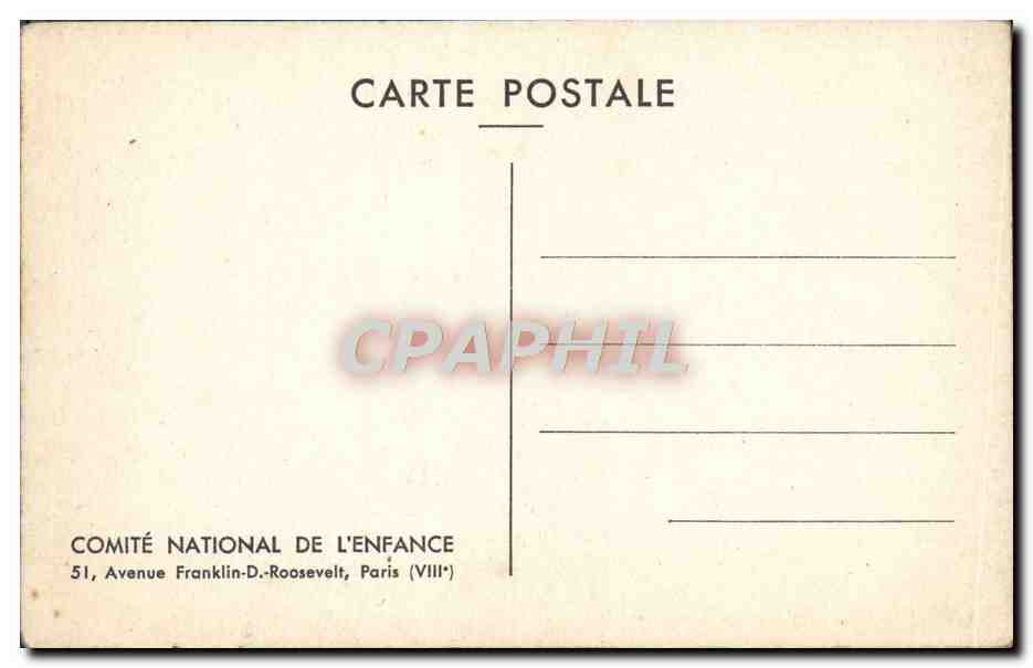 CPM Greuze L'oiseau mort — Rückseite