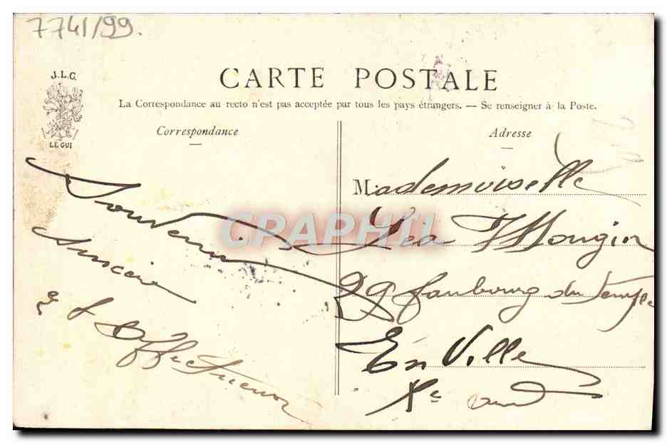 Entre Deux Feux — J.L.C. — Éditeur J.L.C. — Achterkant