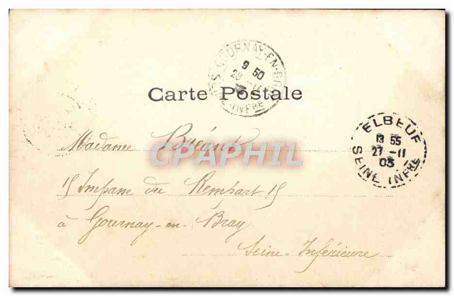 CPA Le Sommeil De Grand Maman Enfant — Rückseite
