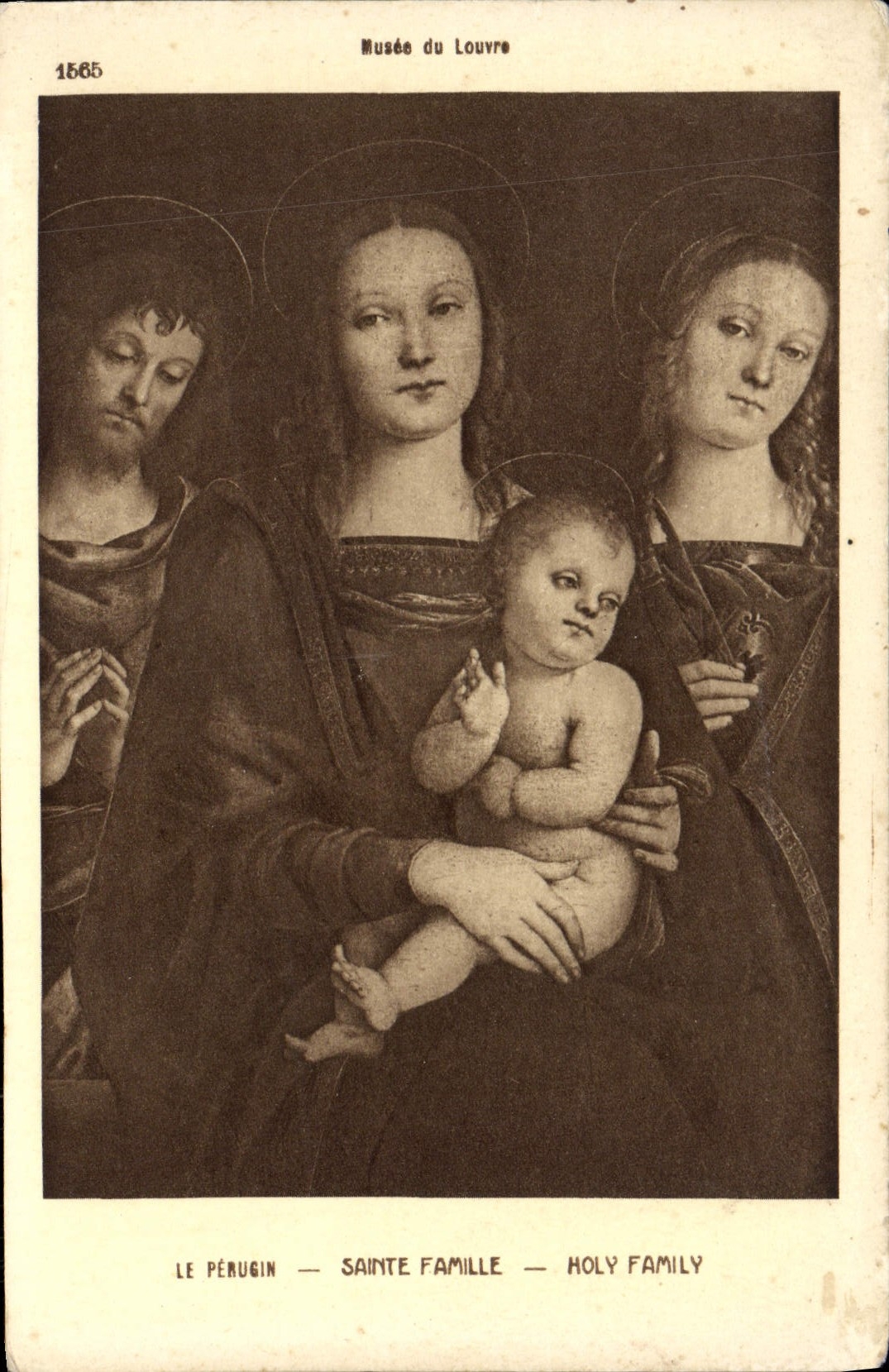 CPA Sainte Famille Le Perugin Musee du Louvre Paris 