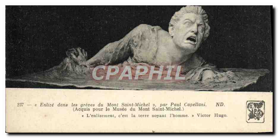 CPA Enlise dans les greves du Mont Saint Michel Paul Capellani 