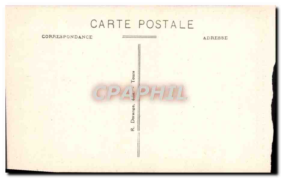 Langeais (Loir-et-Cher) - La rue Anne de Bretagne et la Tour d'Angles du Château, XVe siècle (côté Ouest) — Back