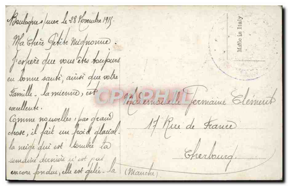CPA Fantaisie Enfants — Rückseite