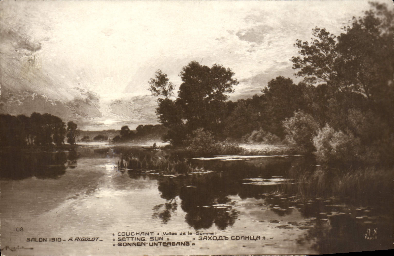 CPA Salon 1910 Couchant Rigolot