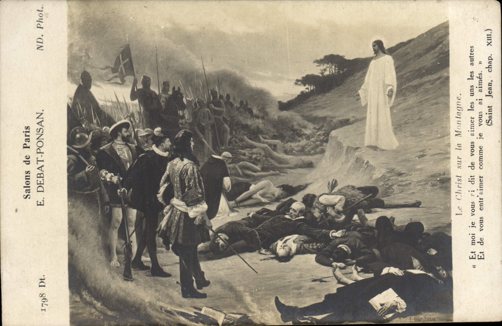 CPA Salons de Paris Debat Ponsan Le Christ sur la montagne