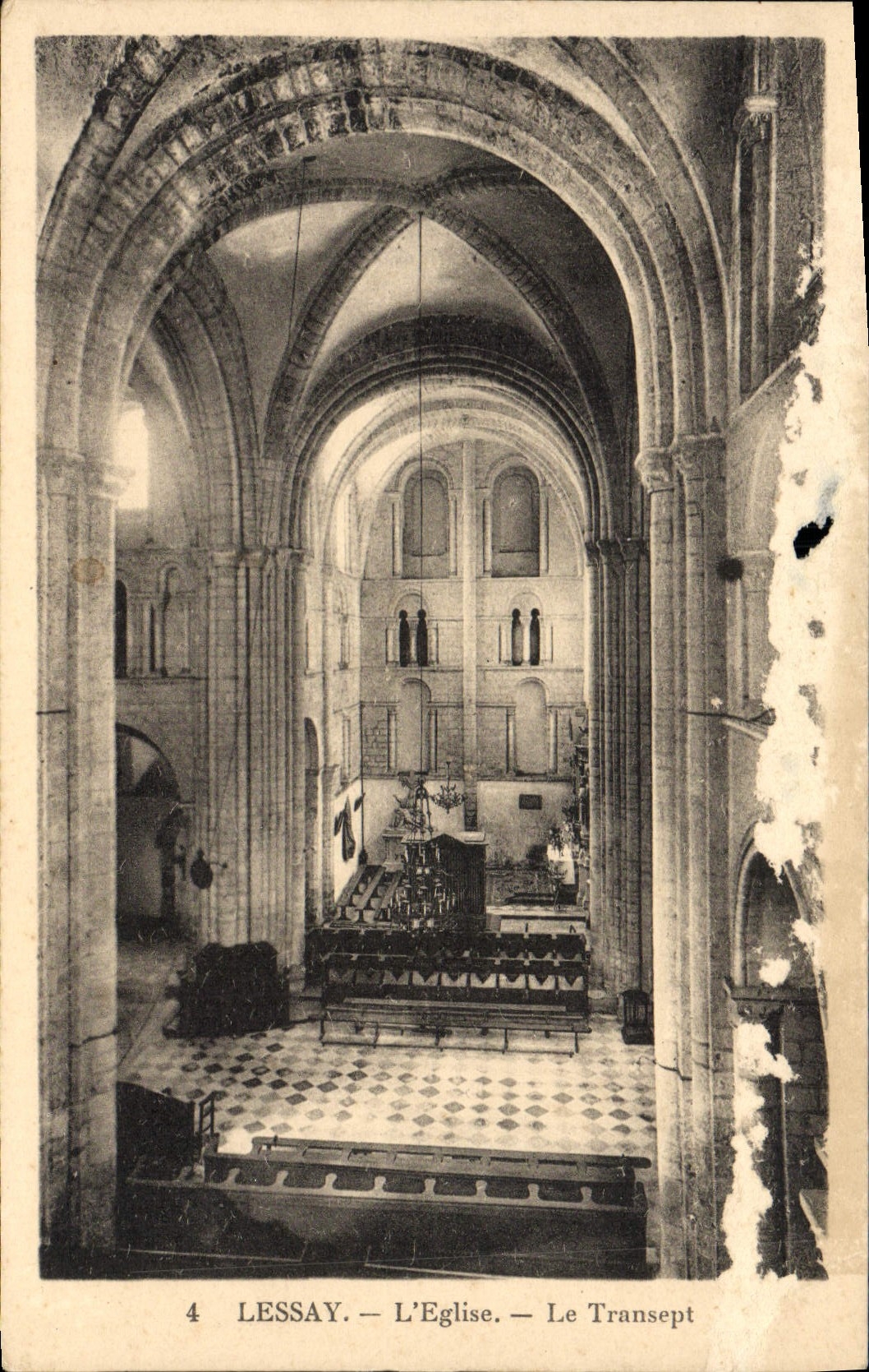 CPA Lessay L'Eglise Le Transept
