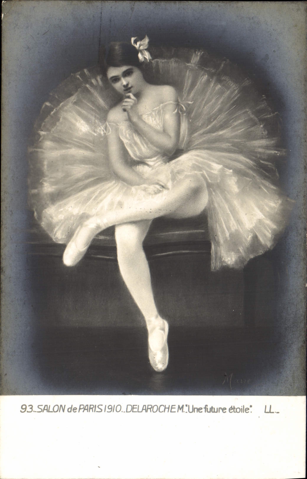 CPA Salon de Paris 1910 Delaroche Une future etoile Danseuse