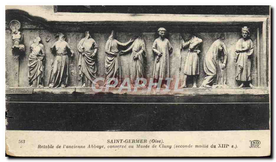 CPA Saint Germer Retable de l'ancienne Abbaye Musee de Cluny