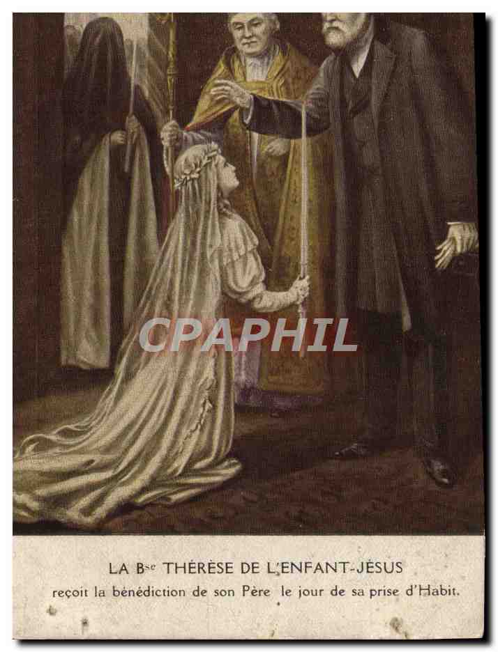 CPA La Bse Therese De L'Enfant Jesus Recoit La Benediction De Son Pere Le Jour De Sa Prise d'Habit
