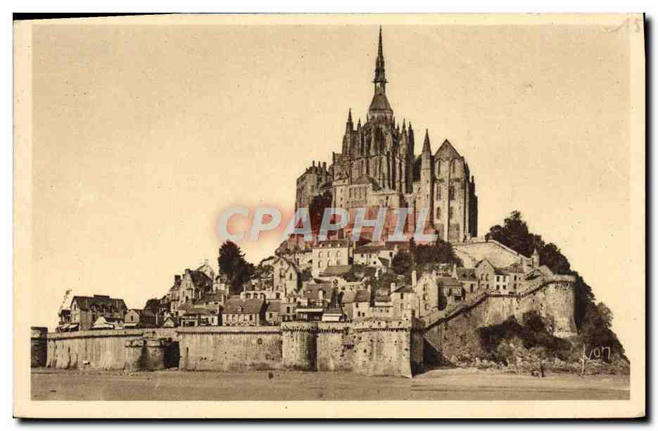 CPA La Douce France Le Mont Saint Michel Vue Generale Cote Nord Est
