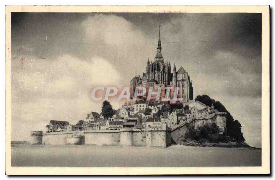 CPA Abbaye Du Mont Saint Michel Vue Generale Face Est