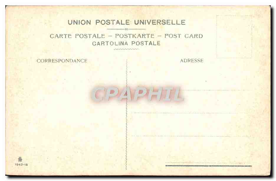 CPA Leonardo Da Vinci II Cenacolo — Verso