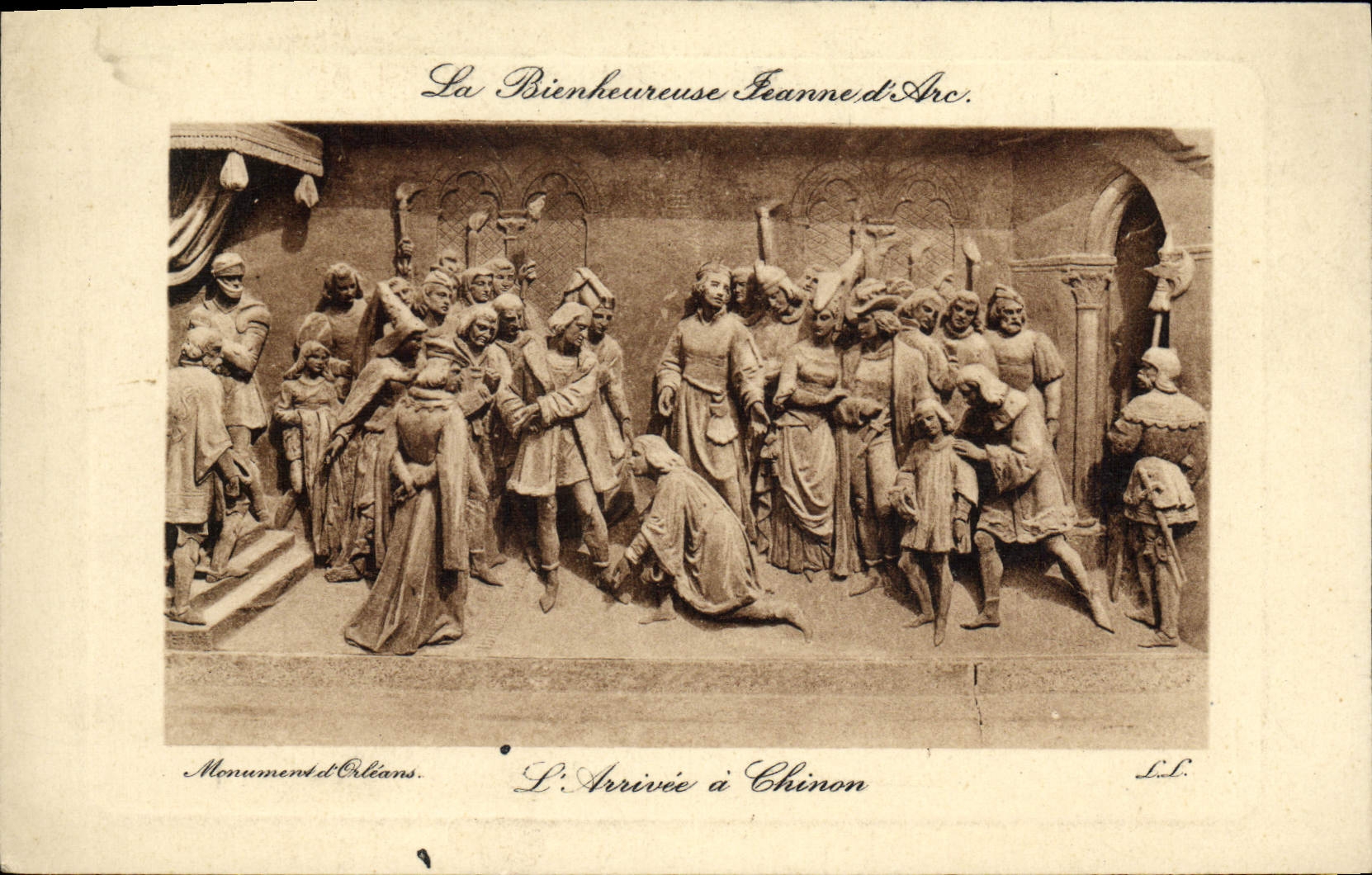 CPA La Bienheureuse Jeanne d'Arc l'Arrivee A Chinon