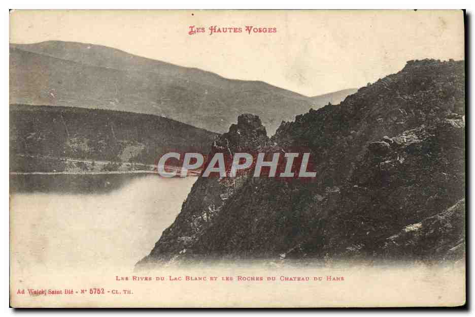 CPA Les Hautes Vosges Les Rivers Du Lac Blanc Et Les Roches Du Chateau Du Hans
