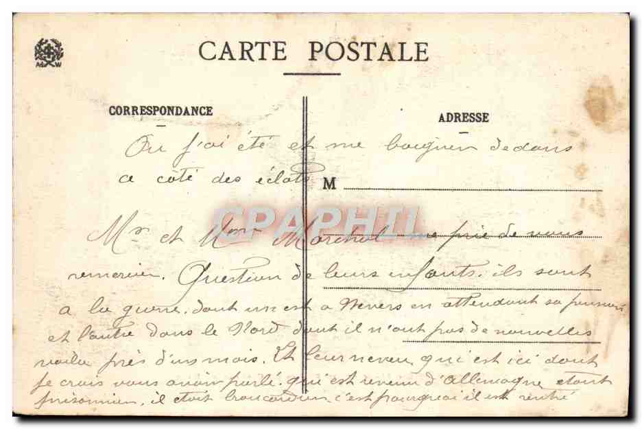 CPA Les Hautes Vosges Les Rivers Du Lac Blanc Et Les Roches Du Chateau Du Hans — Rückseite