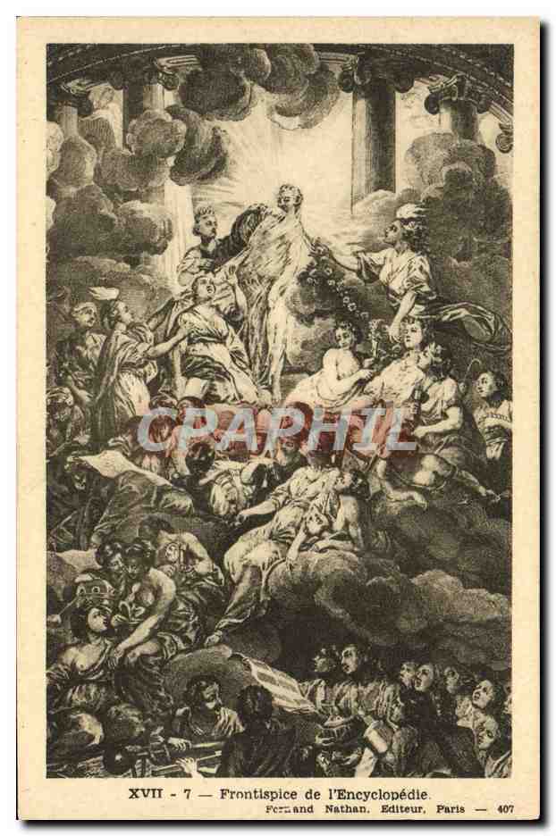 CPA Frontispice De l'Encyclopedie