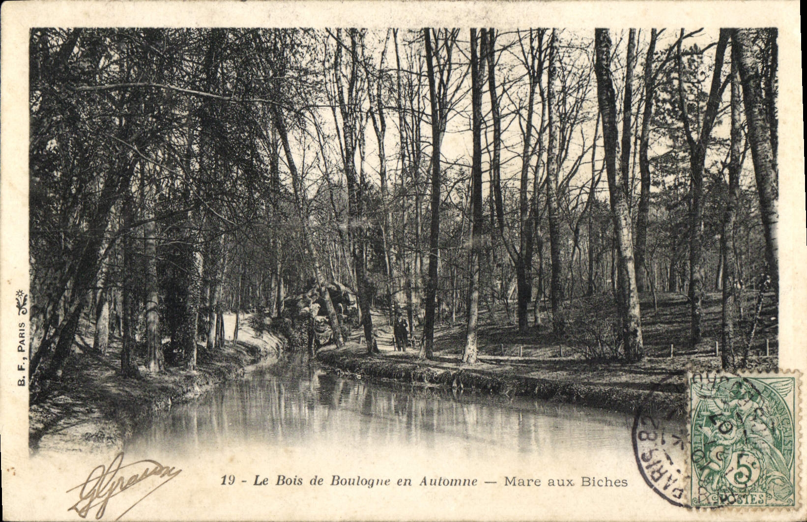 CPA Paris Le Bois De Boulogne En Automne Mare Aux Biches