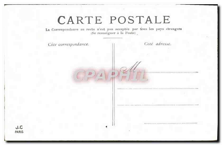CPA Paris Le Boulevard Des Italiens — Rückseite