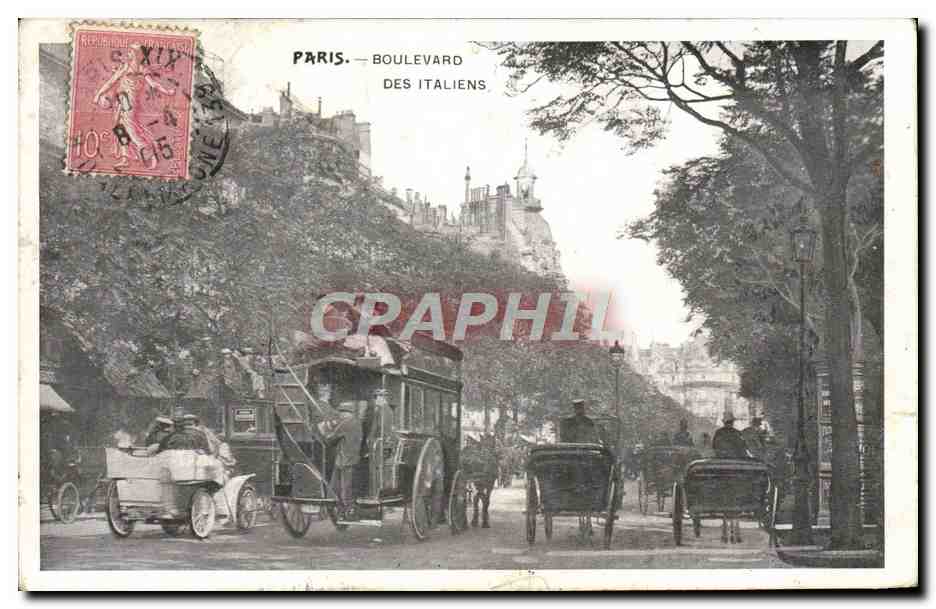 CPA Paris Boulevard Des Italiens