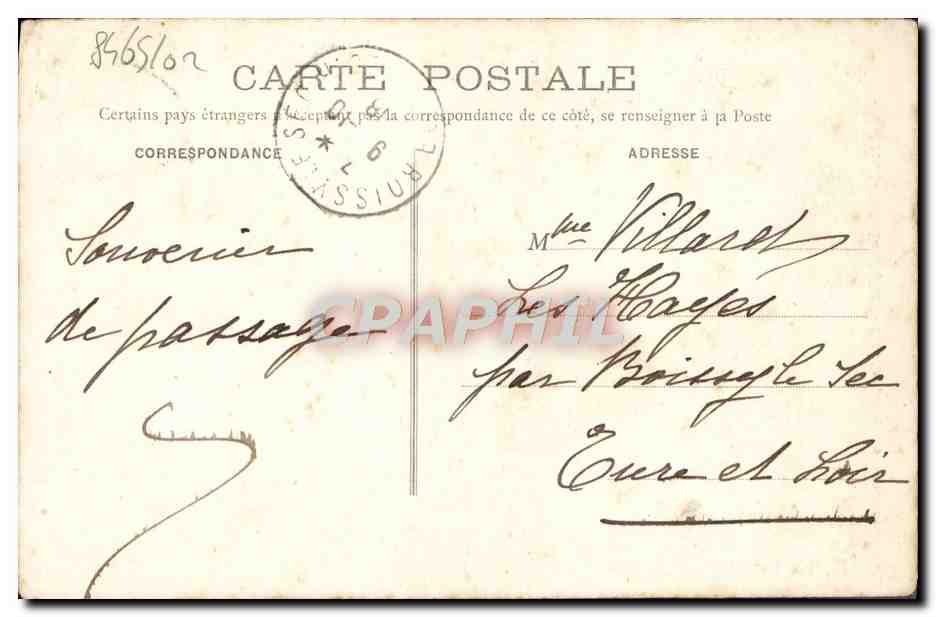 CPA Mont Saint Michel Cote Est Pris Des Remparts — Verso