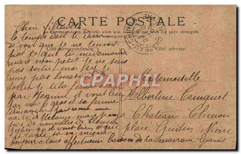 CPA Paris Le Grand Palais — Rückseite