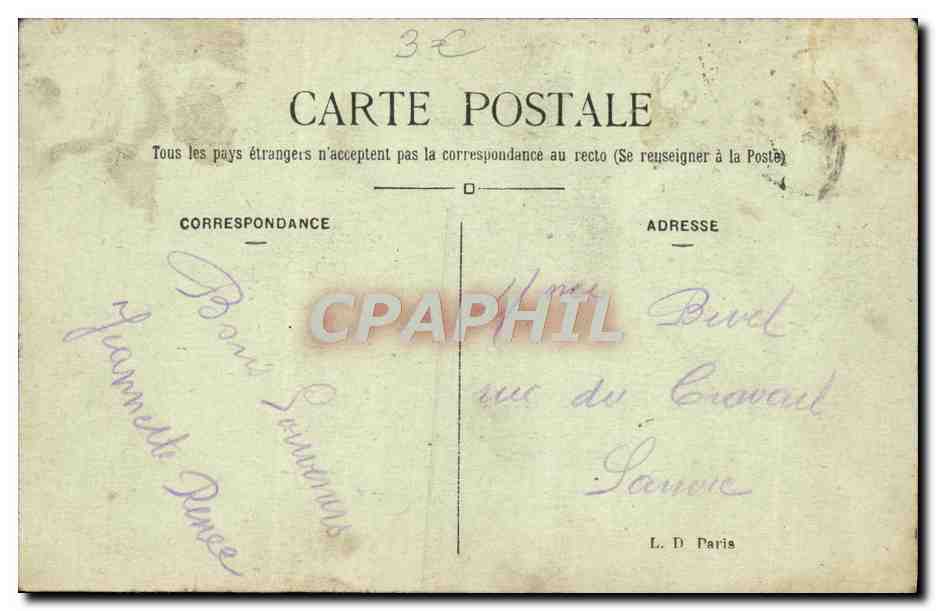 CPA Paris Le Grand Palais Des Champs Elysees — Verso