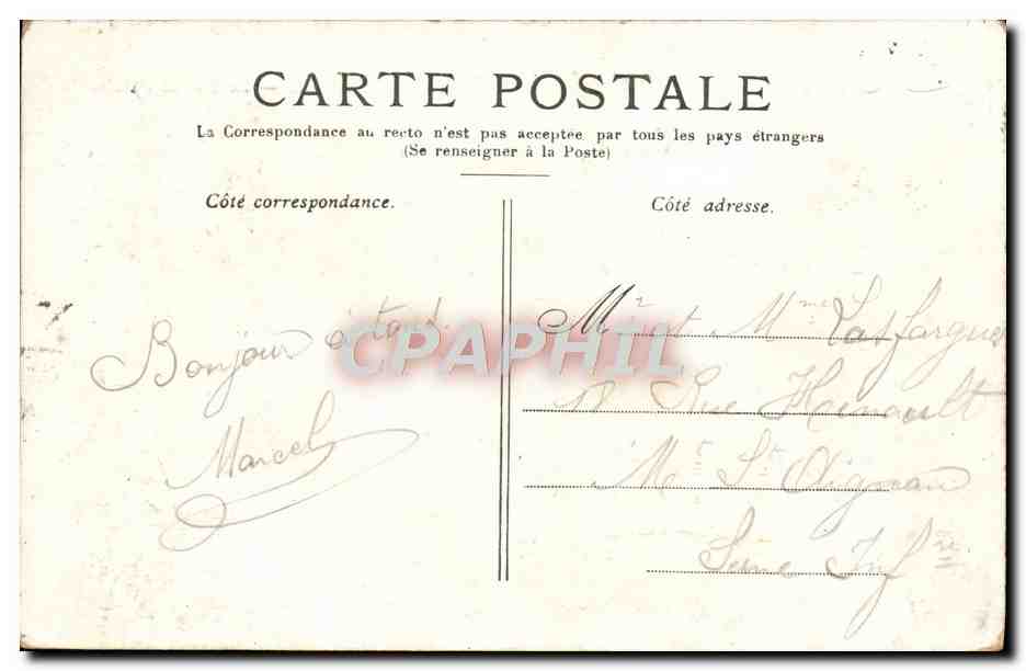 CPA Paris Le Grand Palais — Rückseite
