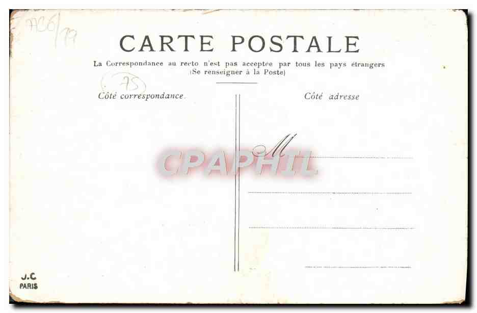 CPA Paris Le Grand Palais — Rückseite