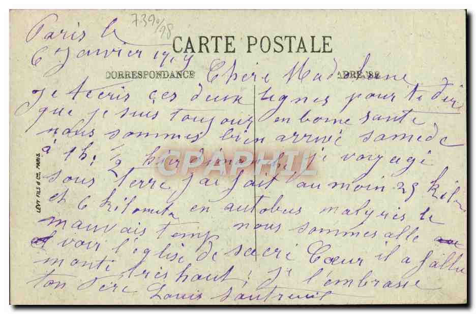 París — La Estación Saint-Lazare y la Cour de Rome — LL. — N° 979 — Reverso