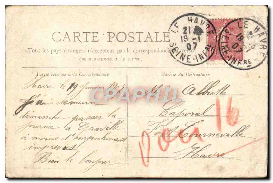 CPA Paris Le Val De Grace — Rückseite
