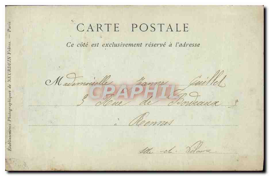 CPA Paris Les Halles Centrales — Rückseite