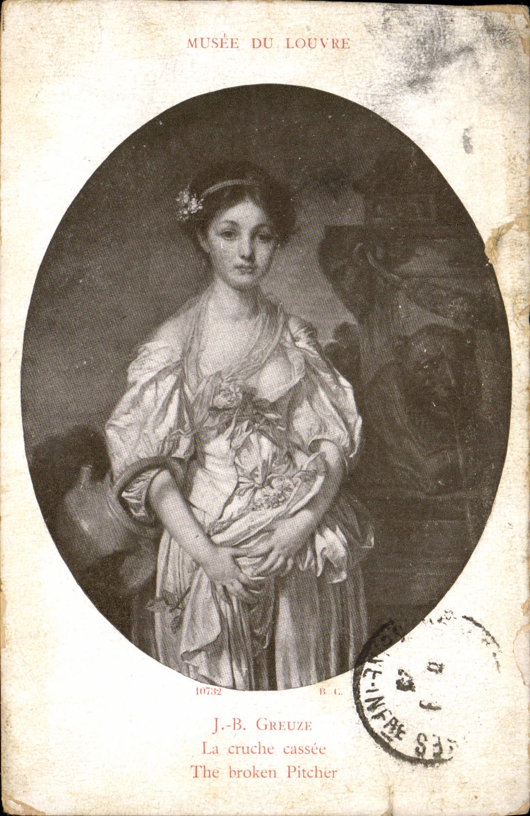 CPA Musee Du Louvre Greuze La Cruche Cassee