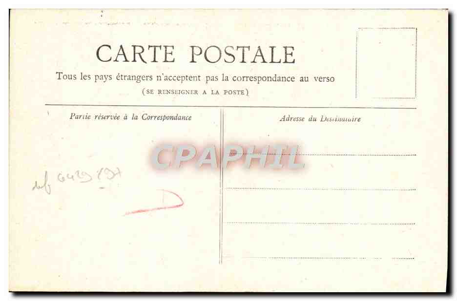 CPA Paris Le Lion De Belfort — Rückseite
