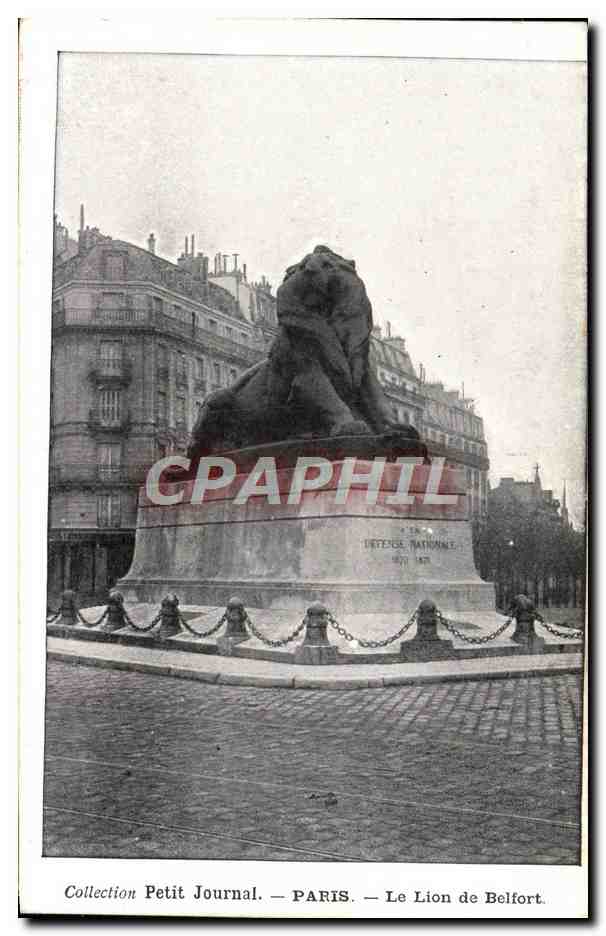 CPA Paris Le Lion De Belfort