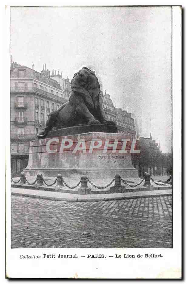 CPA Paris Le Lion De Belfort