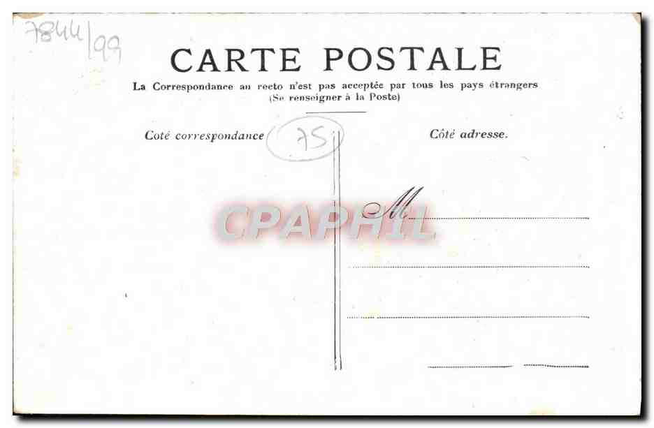 CPA Paris Le Jardin Du Luxembourg — Verso