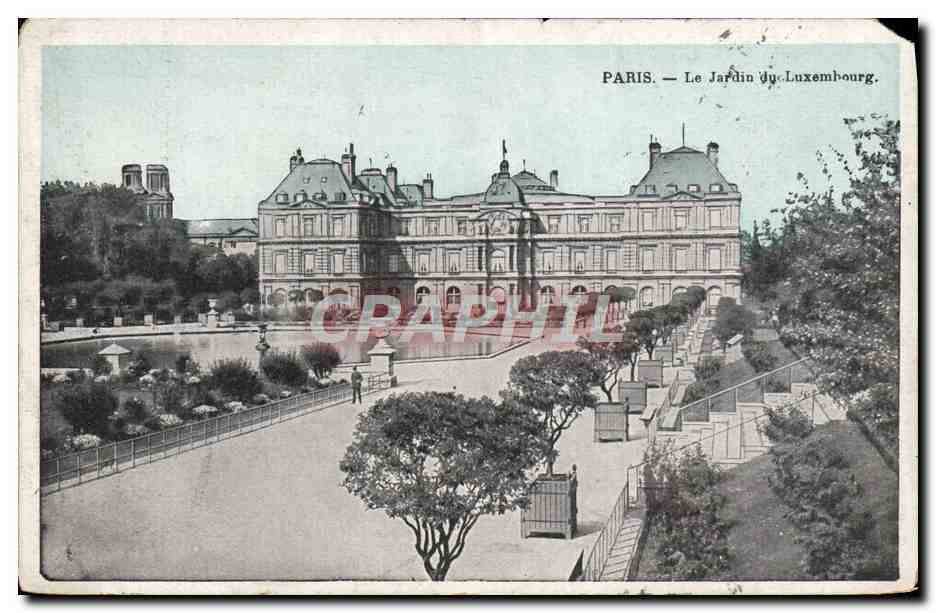 CPA Paris Le Jardin Du Luxembourg