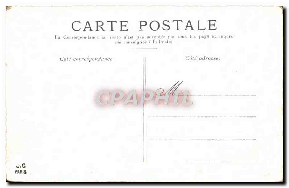 CPA Paris Le Jardin Du Luxembourg — Verso
